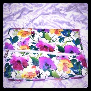 Boutique floral flip over clutch/handbag NWT
